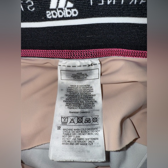 Adidas By Stella McCartney Like New Floral Patterned Leggings In Light Pink - Picture 14 of 14